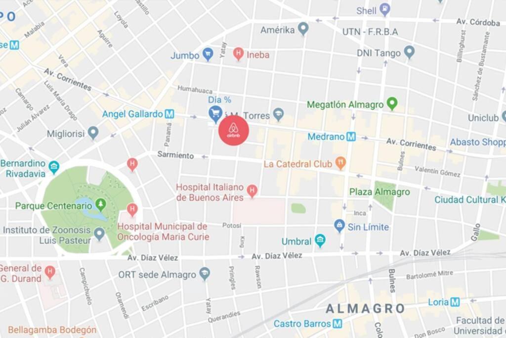 2 Ambientes En Almagro En Av Corrientes Para 2 Personas Apartman Buenos Aires Kültér fotó